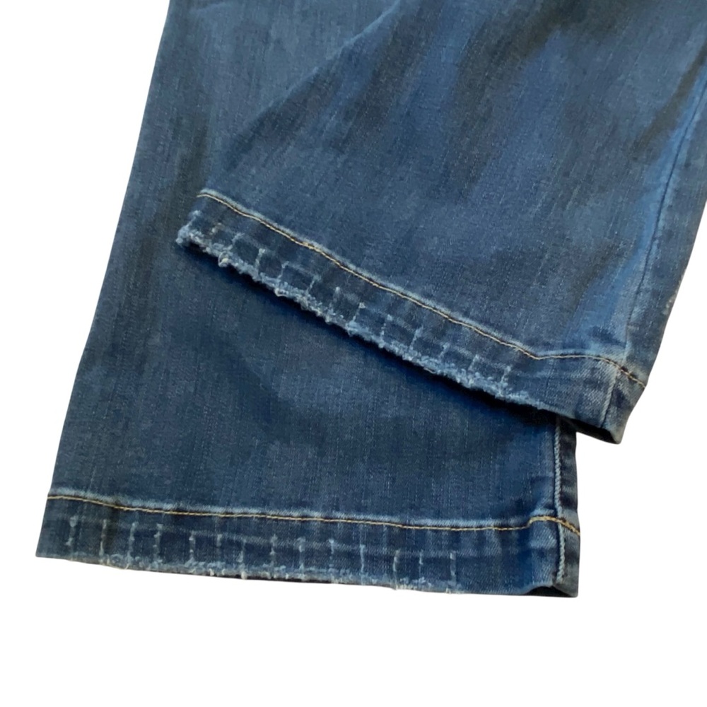 JUDY BLUE Slim Boot Cut Jeans Braided Belt Loops Lightly Distressed Womens 13/31 - Picture 12 of 14